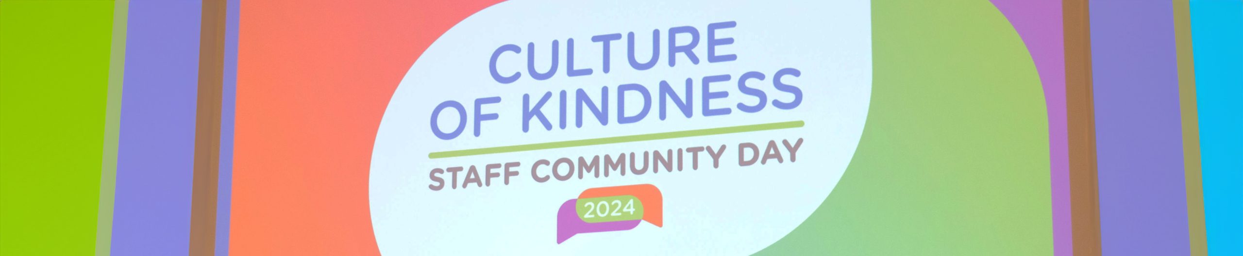 Visual representation of a workplace culture initiative focused on kindness, featuring staff engagement and connection-building activities.